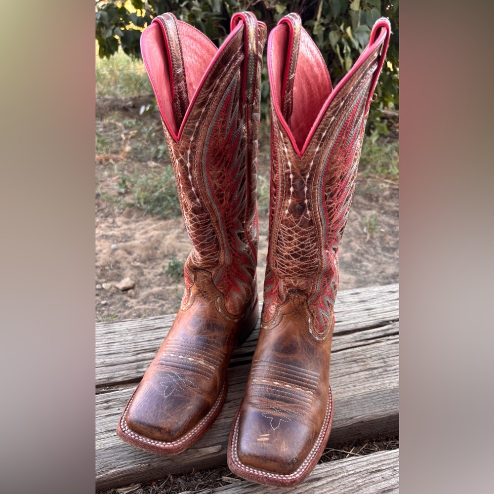 Ariat Women's Wheat Vaquera Dusted Cowboy Boots